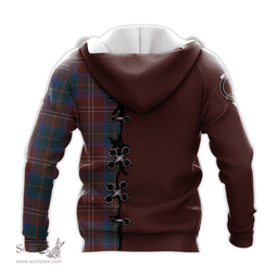 Scottish Chisholm Hunting Modern Clan Tartan Hoodie - Lion Rampant And Celtic Thistle Style Scottish Plaid Tartan Plaid