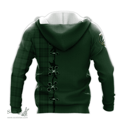 Scottish Dunbar Hunting Clan Tartan Hoodie - Lion Rampant And Celtic Thistle Style Scottish Plaid Tartan Plaid