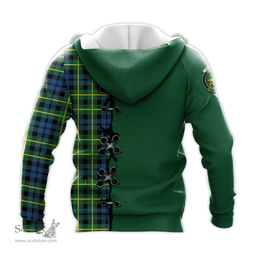 Scottish Campbell of Breadalbane Ancient Clan Tartan Hoodie - Lion Rampant And Celtic Thistle Style Scottish Plaid Tartan Plaid