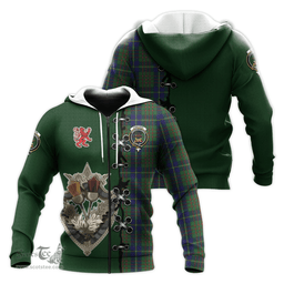 Scottish Cameron of Lochiel Hunting Clan Tartan Hoodie - Lion Rampant And Celtic Thistle Style Scottish Plaid Tartan Plaid
