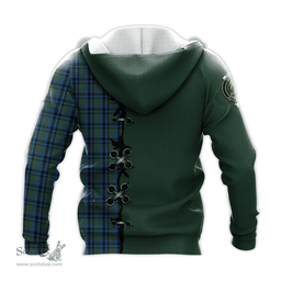 Scottish Falconer Clan Tartan Hoodie - Lion Rampant And Celtic Thistle Style Scottish Plaid Tartan Plaid