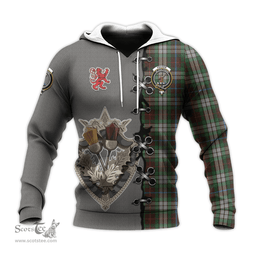 Scottish Fraser Hunting Dress Clan Tartan Hoodie - Lion Rampant And Celtic Thistle Style Scottish Plaid Tartan Plaid