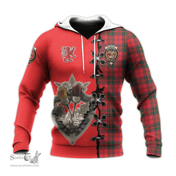 Scottish Drummond Modern Clan Tartan Hoodie - Lion Rampant And Celtic Thistle Style Scottish Plaid Tartan Plaid