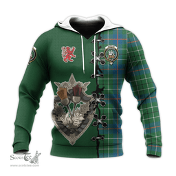 Scottish Duncan Ancient Clan Tartan Hoodie - Lion Rampant And Celtic Thistle Style Scottish Plaid Tartan Plaid