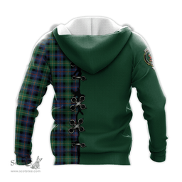 Scottish Farquharson Ancient Clan Tartan Hoodie - Lion Rampant And Celtic Thistle Style Scottish Plaid Tartan Plaid
