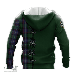 Scottish Galbraith Clan Tartan Hoodie - Lion Rampant And Celtic Thistle Style Scottish Plaid Tartan Plaid