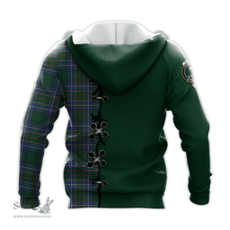 Scottish Cockburn Ancient Clan Tartan Hoodie - Lion Rampant And Celtic Thistle Style Scottish Plaid Tartan Plaid