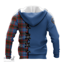 Scottish Congilton Clan Tartan Hoodie - Lion Rampant And Celtic Thistle Style Scottish Plaid Tartan Plaid