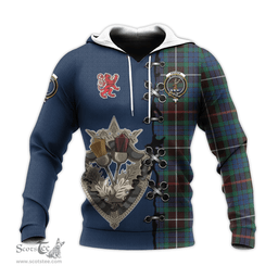 Scottish Fraser Hunting Ancient Clan Tartan Hoodie - Lion Rampant And Celtic Thistle Style Scottish Plaid Tartan Plaid