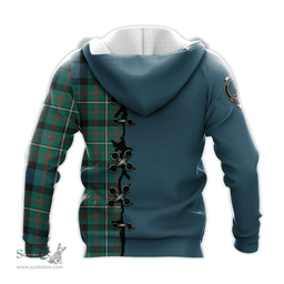Scottish Ferguson Ancient Clan Tartan Hoodie - Lion Rampant And Celtic Thistle Style Scottish Plaid Tartan Plaid