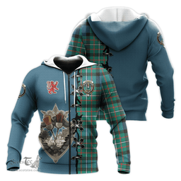 Scottish Ferguson Ancient Clan Tartan Hoodie - Lion Rampant And Celtic Thistle Style Scottish Plaid Tartan Plaid