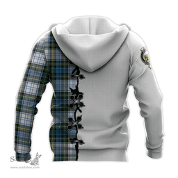 Scottish Campbell Dress Clan Tartan Hoodie - Lion Rampant And Celtic Thistle Style Scottish Plaid Tartan Plaid