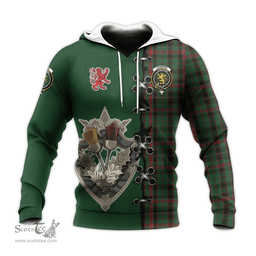 Scottish Cumming Hunting Clan Tartan Hoodie - Lion Rampant And Celtic Thistle Style Scottish Plaid Tartan Plaid