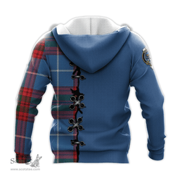 Scottish Crichton Clan Tartan Hoodie - Lion Rampant And Celtic Thistle Style Scottish Plaid Tartan Plaid
