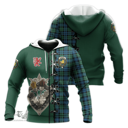 Scottish Campbell Ancient 02 Clan Tartan Hoodie - Lion Rampant And Celtic Thistle Style Scottish Plaid Tartan Plaid