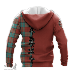 Scottish Dunbar Ancient Clan Tartan Hoodie - Lion Rampant And Celtic Thistle Style Scottish Plaid Tartan Plaid