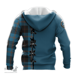 Scottish Garden Clan Tartan Hoodie - Lion Rampant And Celtic Thistle Style Scottish Plaid Tartan Plaid