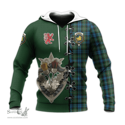 Scottish Campbell of Argyll 02 Clan Tartan Hoodie - Lion Rampant And Celtic Thistle Style Scottish Plaid Tartan Plaid