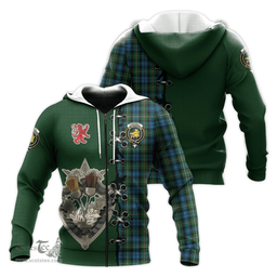 Scottish Campbell of Argyll 02 Clan Tartan Hoodie - Lion Rampant And Celtic Thistle Style Scottish Plaid Tartan Plaid
