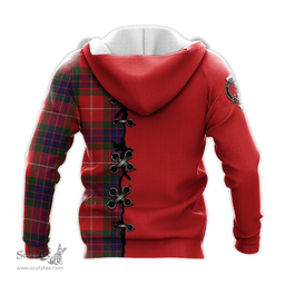 Scottish Fraser Modern Clan Tartan Hoodie - Lion Rampant And Celtic Thistle Style Scottish Plaid Tartan Plaid
