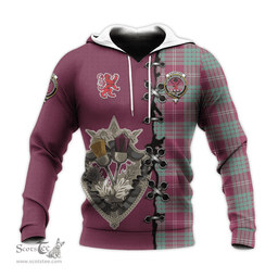 Scottish Crawford Ancient Clan Tartan Hoodie - Lion Rampant And Celtic Thistle Style Scottish Plaid Tartan Plaid