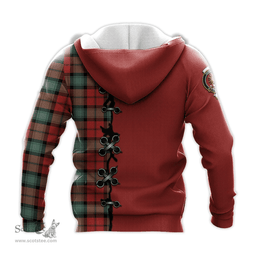 Scottish Kerr Ancient Clan Tartan Hoodie - Lion Rampant And Celtic Thistle Style Scottish Plaid Tartan Plaid