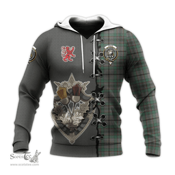 Scottish Craig Clan Tartan Hoodie - Lion Rampant And Celtic Thistle Style Scottish Plaid Tartan Plaid