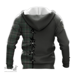 Scottish Craig Clan Tartan Hoodie - Lion Rampant And Celtic Thistle Style Scottish Plaid Tartan Plaid