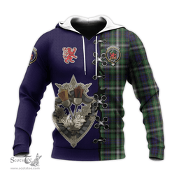 Scottish Farquharson Dress Clan Tartan Hoodie - Lion Rampant And Celtic Thistle Style Scottish Plaid Tartan Plaid