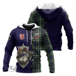 Scottish Farquharson Dress Clan Tartan Hoodie - Lion Rampant And Celtic Thistle Style Scottish Plaid Tartan Plaid