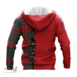 Scottish Cheyne Clan Tartan Hoodie - Lion Rampant And Celtic Thistle Style Scottish Plaid Tartan Plaid