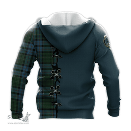 Scottish Forsyth Clan Tartan Hoodie - Lion Rampant And Celtic Thistle Style Scottish Plaid Tartan Plaid