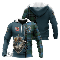 Scottish Forsyth Clan Tartan Hoodie - Lion Rampant And Celtic Thistle Style Scottish Plaid Tartan Plaid