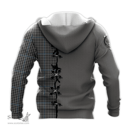 Scottish Gladstone Clan Tartan Hoodie - Lion Rampant And Celtic Thistle Style Scottish Plaid Tartan Plaid