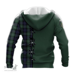 Scottish MacKenzie Hunting Green Clan Tartan Hoodie - Lion Rampant And Celtic Thistle Style Scottish Plaid Tartan Plaid