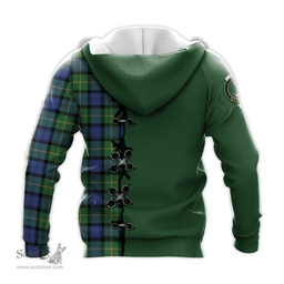 Scottish Gordon Old Ancient Clan Tartan Hoodie - Lion Rampant And Celtic Thistle Style Scottish Plaid Tartan Plaid