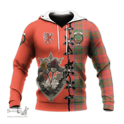 Scottish Grant Ancient Clan Tartan Hoodie - Lion Rampant And Celtic Thistle Style Scottish Plaid Tartan Plaid