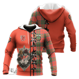 Scottish Grant Ancient Clan Tartan Hoodie - Lion Rampant And Celtic Thistle Style Scottish Plaid Tartan Plaid