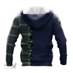 Scottish MacInnes Dress Clan Tartan Hoodie - Lion Rampant And Celtic Thistle Style Scottish Plaid Tartan Plaid