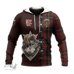 Scottish MacAlister of Skye Clan Tartan Hoodie - Lion Rampant And Celtic Thistle Style Scottish Plaid Tartan Plaid