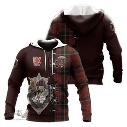 Scottish MacAlister of Skye Clan Tartan Hoodie - Lion Rampant And Celtic Thistle Style Scottish Plaid Tartan Plaid