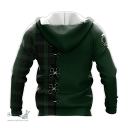 Scottish Gunn Logan Clan Tartan Hoodie - Lion Rampant And Celtic Thistle Style Scottish Plaid Tartan Plaid