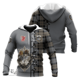 Scottish MacKay Weathered Clan Tartan Hoodie - Lion Rampant And Celtic Thistle Style Scottish Plaid Tartan Plaid