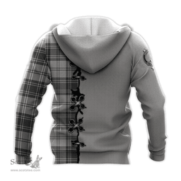 Scottish Glendinning Clan Tartan Hoodie - Lion Rampant And Celtic Thistle Style Scottish Plaid Tartan Plaid