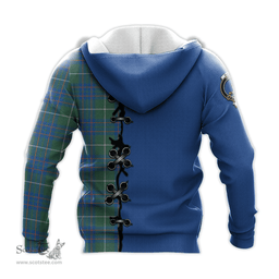 Scottish MacIntyre Hunting Ancient Clan Tartan Hoodie - Lion Rampant And Celtic Thistle Style Scottish Plaid Tartan Plaid