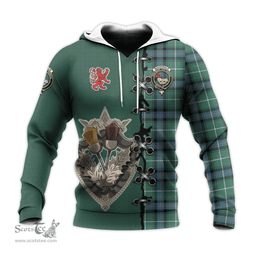 Scottish MacDonald of the Isles Hunting Ancient Clan Tartan Hoodie - Lion Rampant And Celtic Thistle Style Scottish Plaid Tartan Plaid