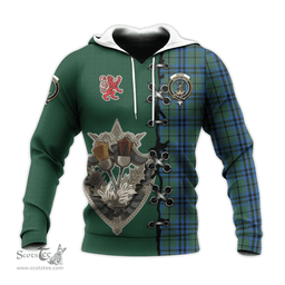 Scottish Keith Clan Tartan Hoodie - Lion Rampant And Celtic Thistle Style Scottish Plaid Tartan Plaid