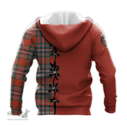 Scottish MacFarlane Ancient Clan Tartan Hoodie - Lion Rampant And Celtic Thistle Style Scottish Plaid Tartan Plaid