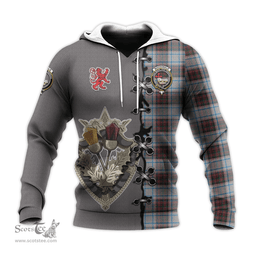 Scottish MacDonald Dress Ancient Clan Tartan Hoodie - Lion Rampant And Celtic Thistle Style Scottish Plaid Tartan Plaid