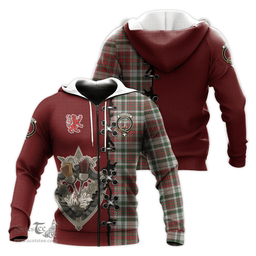 Scottish MacAlister Dress Clan Tartan Hoodie - Lion Rampant And Celtic Thistle Style Scottish Plaid Tartan Plaid